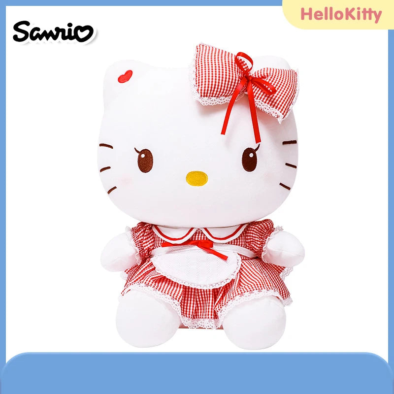 Anime Sanrio Hello Kitty Kulomi Cute Stuffed Plush Toys Plushies Soft Pillow Kawaii Pink Birthday Party Gift For Kid Girl Friend