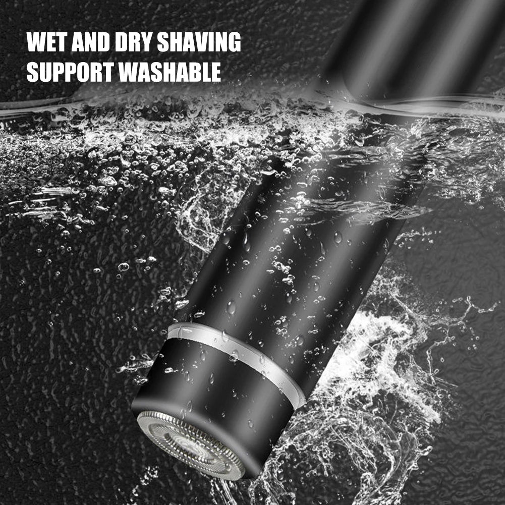 Electric Shaver Mini Portable USB Rechargeable Shaver Waterproof Durable Beard Shaver Beard Trimmer for Men Shaving Machine