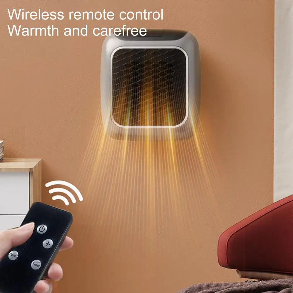 Remote Control Portable Heater Bedroom Living Room Electric Hand Warmer Wall Mounted Bathroom Space Heater EU US Plug