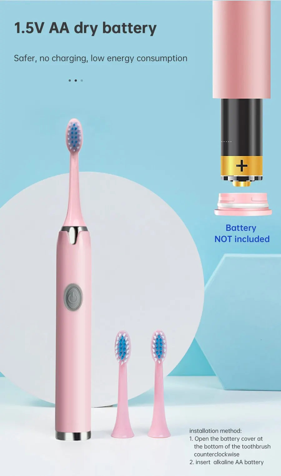 Sonic Electric Toothbrush IPX7 Waterproof Adult Couple Home Use Soft Bristle Replaceable With 4/8 Tooth Brush Heads