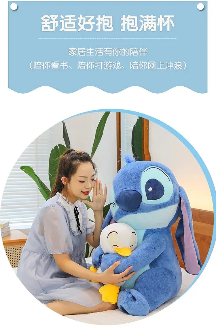 Disney Plush Doll Stitch Lilo Doll Cute Duck Stitch Plush Stuffed Toy Christmas Children's Birthday Gift Kawaii Decoration Toys