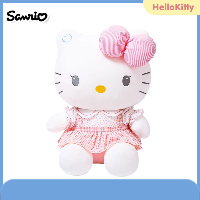 Anime Sanrio Hello Kitty Kulomi Cute Stuffed Plush Toys Plushies Soft Pillow Kawaii Pink Birthday Party Gift For Kid Girl Friend