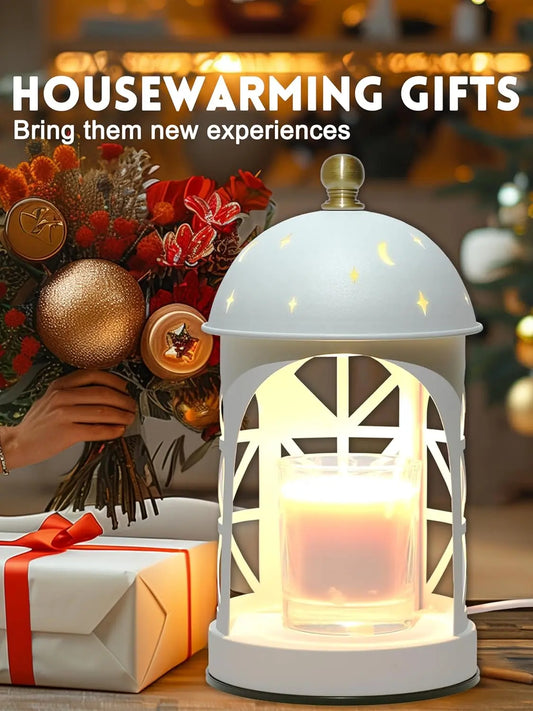 Castle Aromatherapy Wax Melting Lamp Home Vintage Table Lamp Ornament Romantic Atmosphere Bedhead Night Light Candle Warmer Lamp