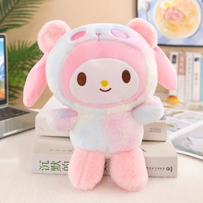 Sanrio 25Cm Anime Sanriod Toys Kawaii Kuromi Mymelody Cinnamorol Plush Soft Stuffed Animals Doll Plushie Pillow Xmas Gift Decor