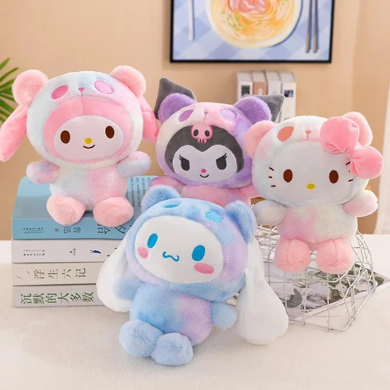 Sanrio 25Cm Anime Sanriod Toys Kawaii Kuromi Mymelody Cinnamorol Plush Soft Stuffed Animals Doll Plushie Pillow Xmas Gift Decor