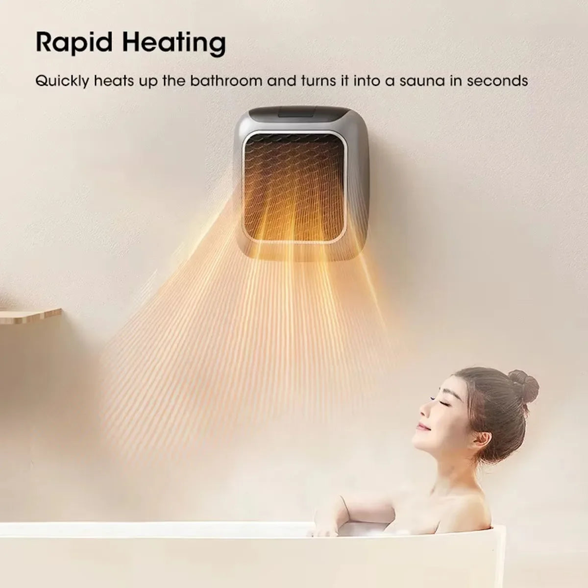 Portable Electric Heater EU Small Solar Energy Saving Fast Heating Bedroom Heater Home Use Warming Device Compact Size