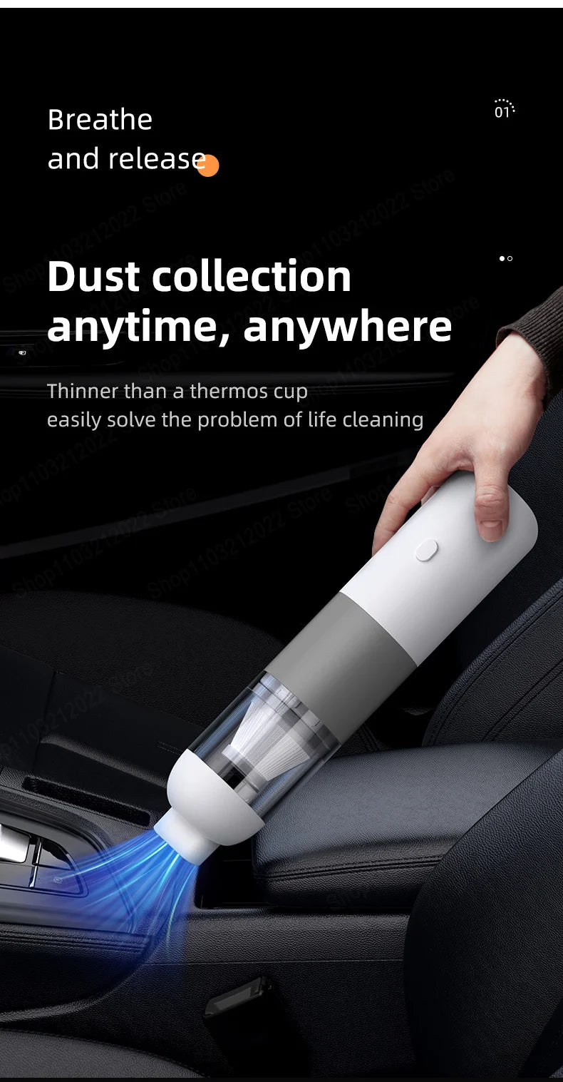 Xiaomi MIJIA 39800PA Wireless Car Vacuum Cleaner High Power 3 in1 Automobile Vacuum Clean Portable Handheld Vacuum Dust Catcher