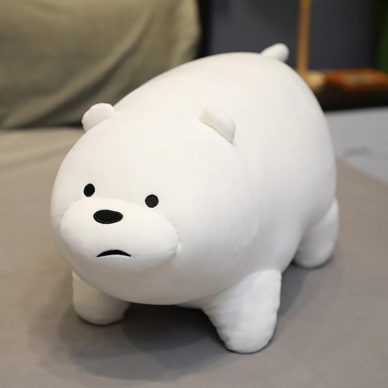 The Bare Bears Plush Grizzly Panda Ice Bear Toys Stuffed Doll We Bare Bears Plush Peluche Room Decor Bedside Cushion Kid Gifts