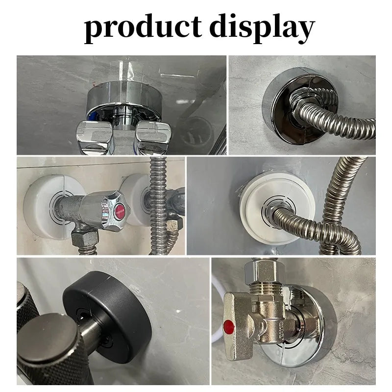 Shower Faucet Decorative Cover Water Pipe Connector Adjustable Wall Covers Casette Heighten Valve Panel Kitchen Tap Accessories