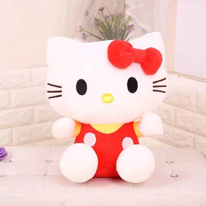 20Cm Sanrio Plush Toys Kawaii Hello Kitty Plushies Dolls Room Decoration Cute Stuffed Animal Toy Birthday Gift for Girls Friend