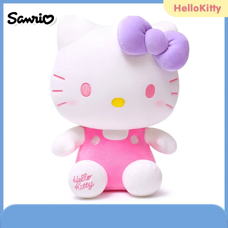 Anime Sanrio Hello Kitty Kulomi Cute Stuffed Plush Toys Plushies Soft Pillow Kawaii Pink Birthday Party Gift For Kid Girl Friend