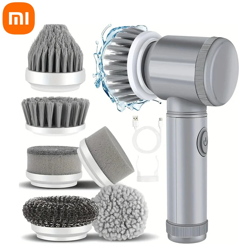 Xiaomi Electric Cleaning Brush Household Appliances Cordless Electric Floor Scrubber Replaceable Brush Head Household Cleaning